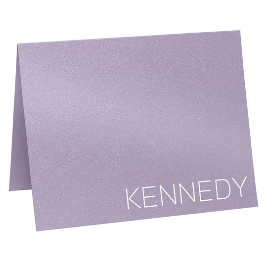 Kennedy Folded Shimmer Note Cards